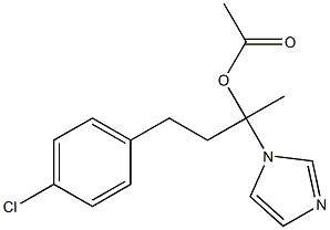Acetic acid 1-(1H-imidazol-1-yl)methyl-3-(4-chlorophenyl)propyl ester 结构式