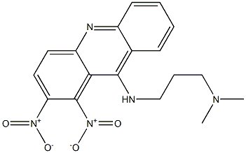 1,2-Dinitro-N-[3-(dimethylamino)propyl]acridin-9-amine 结构式