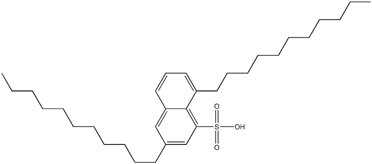 3,8-Diundecyl-1-naphthalenesulfonic acid 结构式