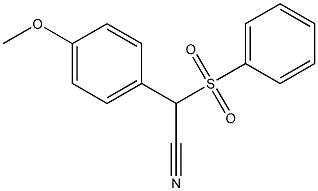 2-(4-Methoxyphenyl)-2-phenylsulfonylacetonitrile 结构式