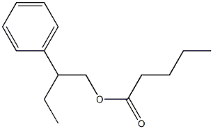 Pentanoic acid 2-phenylbutyl ester 结构式