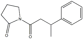 1-(3-Phenylbutanoyl)pyrrolidin-2-one 结构式