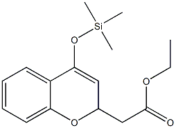 4-(Trimethylsilyloxy)-2H-1-benzopyran-2-acetic acid ethyl ester 结构式