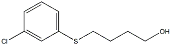 4-[(3-Chlorophenyl)thio]-1-butanol 结构式