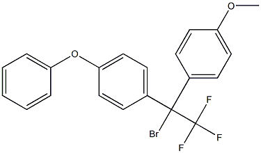 1-Bromo-1-(4-phenoxyphenyl)-1-(4-methoxyphenyl)-2,2,2-trifluoroethane 结构式