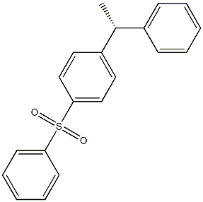 (R)-1-Phenyl-1-(4-phenylsulfonylphenyl)ethane 结构式