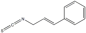 3-Phenyl-2-propenyl isothiocyanate 结构式