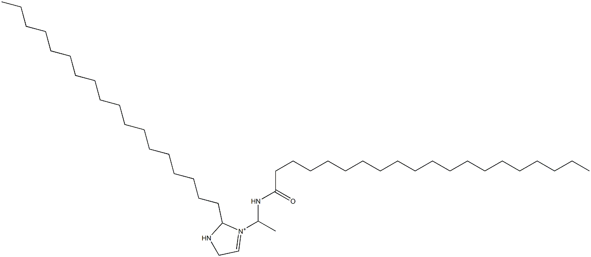 3-[1-(Icosanoylamino)ethyl]-2-octadecyl-3-imidazoline-3-ium 结构式