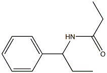 N-(1-Phenylpropyl)propanamide 结构式