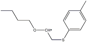 2-[(4-Methylphenyl)thio]-1-butoxyethyl radical 结构式