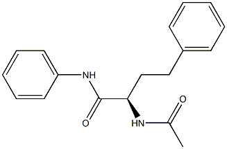 [R,(+)]-2-Acetylamino-4,N-diphenylbutyramide 结构式