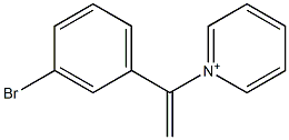 1-[1-(3-Bromophenyl)ethenyl]pyridinium 结构式