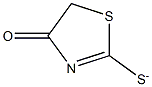 4-Oxo-2-thiazoline-2-thiolate 结构式