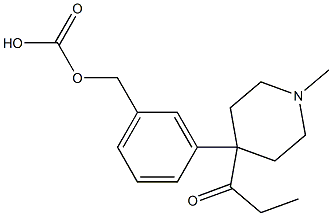 Carbonic acid 3-(1-methyl-4-propanoylpiperidin-4-yl)phenylmethyl ester 结构式