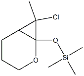 7-Chloro-7-methyl-1-(trimethylsilyloxy)-2-oxabicyclo[4.1.0]heptane 结构式