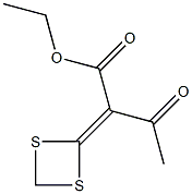 2-(1,3-Dithietan-2-ylidene)-3-oxobutyric acid ethyl ester 结构式