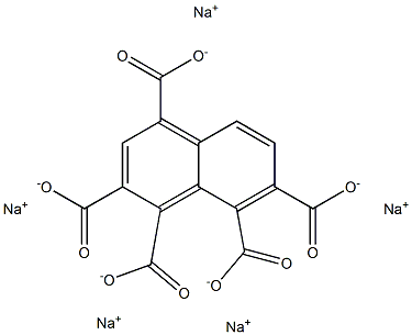 1,2,4,7,8-Naphthalenepentacarboxylic acid pentasodium salt 结构式