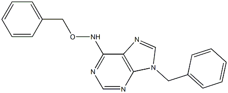 6-[(Benzyloxy)amino]-9-benzyl-9H-purine 结构式