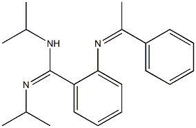 2-(1-Phenylethylideneamino)-N1,N2-diisopropylbenzamidine 结构式