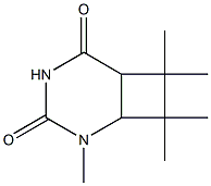 2,7,7,8,8-Pentamethyl-2,4-diazabicyclo[4.2.0]octane-3,5-dione 结构式