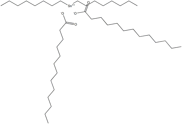 Ditridecanoic acid dioctyltin(IV) salt 结构式