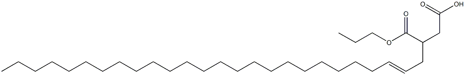 3-(2-Hexacosenyl)succinic acid 1-hydrogen 4-propyl ester 结构式