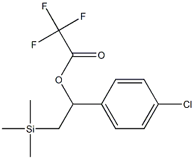 Trifluoroacetic acid [1-(4-chlorophenyl)-2-(trimethylsilyl)ethyl] ester 结构式