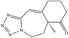 (6aS)-6a-Methyl-6,6a,9,10-tetrahydro-5H-tetrazolo[5,1-b][3]benzazepin-7(8H)-one 结构式