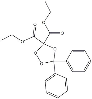 5,5-Diphenyl-1,2,4-trioxolane-3,3-dicarboxylic acid diethyl ester 结构式