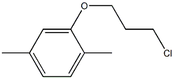 1-(3-Chloropropoxy)-2,5-dimethylbenzene 结构式