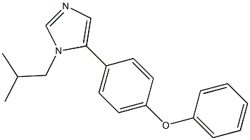 1-Isobutyl-5-(4-phenoxyphenyl)-1H-imidazole 结构式