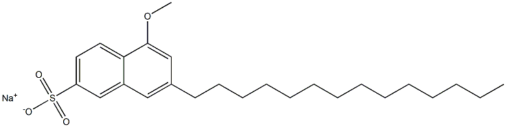 5-Methoxy-7-tetradecyl-2-naphthalenesulfonic acid sodium salt 结构式
