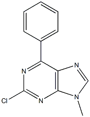 2-Chloro-6-phenyl-9-methyl-9H-purine 结构式