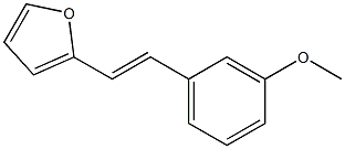 2-(3-Methoxystyryl)furan 结构式