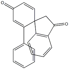 2',3'-Dihydro-2-phenylspiro[cyclohexa-2,5-diene-1,1'-[1H]indene]-3',4-dione 结构式