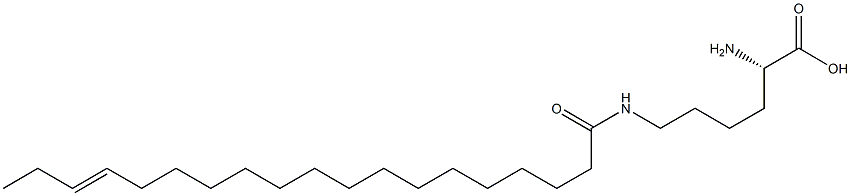 N6-(16-Nonadecenoyl)lysine 结构式