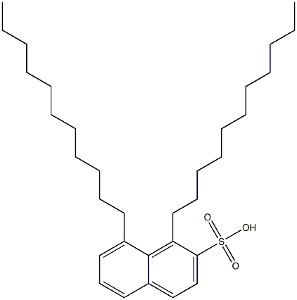 1,8-Diundecyl-2-naphthalenesulfonic acid 结构式