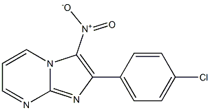 2-(4-Chlorophenyl)-3-nitroimidazo[1,2-a]pyrimidine 结构式
