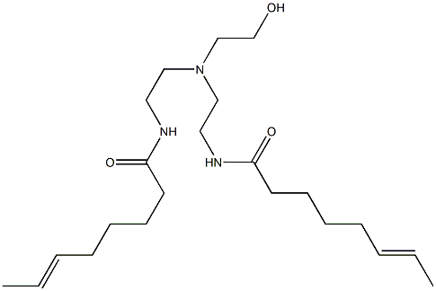 N,N'-[2-Hydroxyethyliminobis(2,1-ethanediyl)]bis(6-octenamide) 结构式