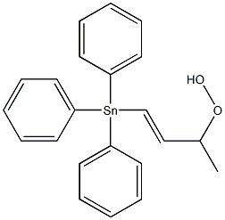 1-Methyl-3-(triphenylstannyl)allyl hydroperoxide 结构式