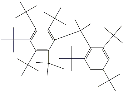 2-(Penta-tert-butylphenyl)-2-(2,4,6-tri-tert-butylphenyl)propane 结构式