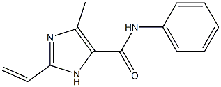 N-Phenyl-4-methyl-2-vinyl-1H-imidazole-5-carboxamide 结构式