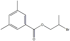 3,5-Dimethylbenzenecarboxylic acid 2-bromopropyl ester 结构式