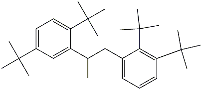 1-(2,3-Di-tert-butylphenyl)-2-(2,5-di-tert-butylphenyl)propane 结构式