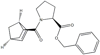 N-[[(1S,2S,4S)-Bicyclo[2.2.1]hept-5-en-2-yl]carbonyl]-L-proline benzyl ester 结构式