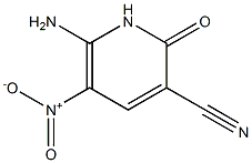 1,2-Dihydro-6-amino-2-oxo-5-nitropyridine-3-carbonitrile 结构式