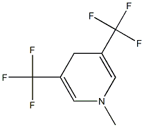 1-Methyl-3,5-bis(trifluoromethyl)-1,4-dihydropyridine 结构式