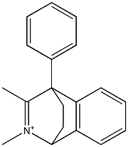 1,4-Dihydro-2,3-dimethyl-4-phenyl-1,4-ethanoisoquinolin-2-ium 结构式