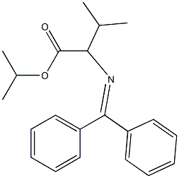 2-[(Diphenylmethylene)amino]-2-isopropylacetic acid isopropyl ester 结构式