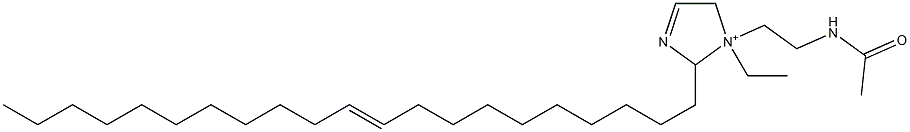 1-[2-(Acetylamino)ethyl]-1-ethyl-2-(10-henicosenyl)-3-imidazoline-1-ium 结构式